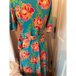 Lilly Pulitzer Adalie wrap floral dress rare pattern - size medium